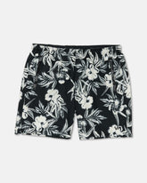Hawaii Yogger Stretch 17" Shorts - Black Floral