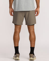 Yogger 2 In 1 Short 17" Short - Mushroom