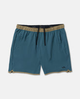 Yogger Stretch Contrast 17" Short - Duck Blue