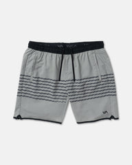 Yogger Stretch Contrast 17" Short - Heather Grey