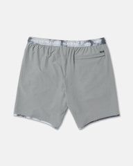 Yogger Stretch Contrast 17" Shorts - Heather Grey 1