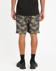 Yogger Stretch Contrast 17" Short - Olive
