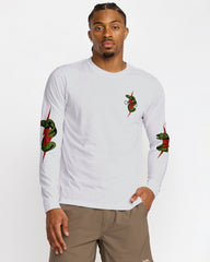 Shock Squad Long Sleeve Tee - White