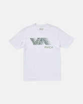 RVCA Blur Fill Short Sleeve Tee - White
