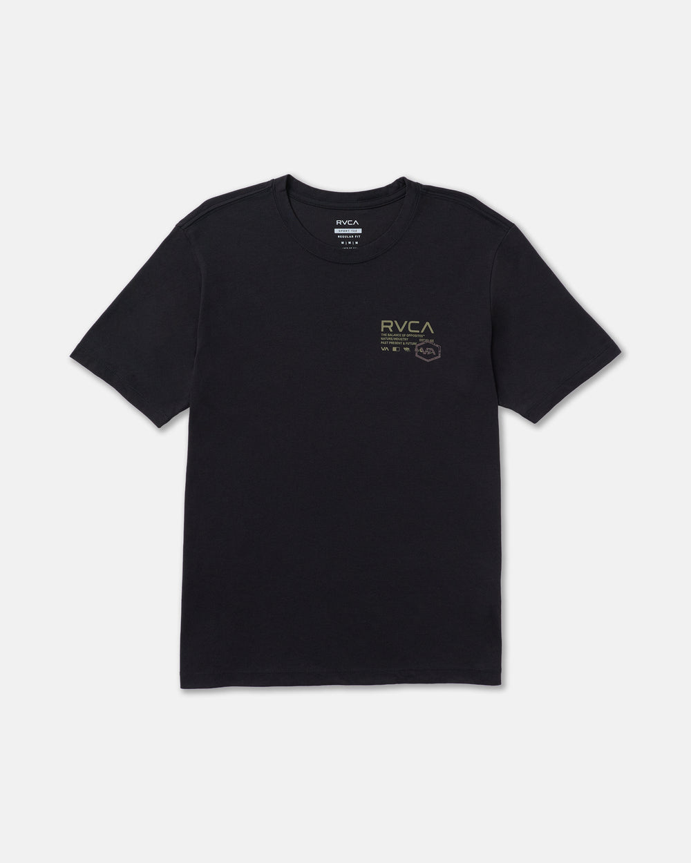 Hex Over Short Sleeve Tee - Black