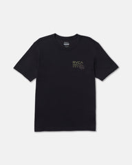 Hex Over Short Sleeve Tee - Black