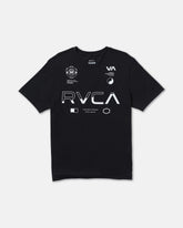 Split All Over Short Sleeve Tee - Black