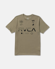 Split All Over Short Sleeve Tee - Covert Green