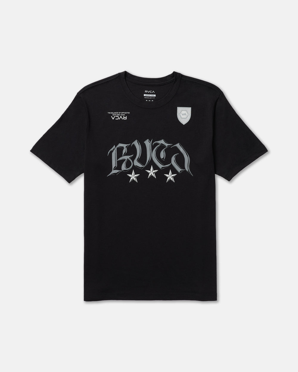 RVCA Star FC Short Sleeve Tee - Black