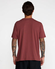 RVCA Star FC Short Sleeve Tee - Red Earth
