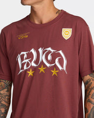 RVCA Star FC Short Sleeve Tee - Red Earth