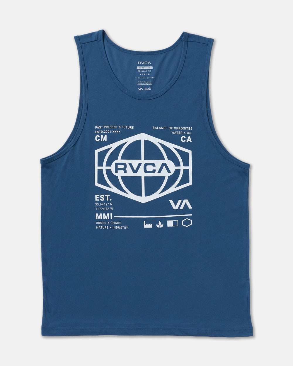 World Hex Tank Top - Dark Denim