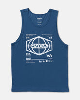 World Hex Tank Top - Dark Denim