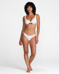 Dot Underwire Bikini Top - Whisper White