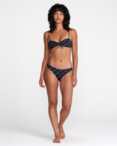 Florence Twist Bandeau Bikini Top - RVCA Black