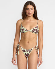 Paradiso Tie Side Cheeky Bikini Bottom - Lint Dark Floral