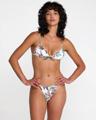 Riviera Binded Skimpy Bikini Bottom - Whisper White