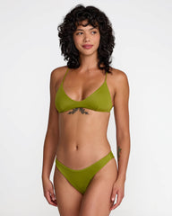 Solid Medium French Bikini Bottom - Moss
