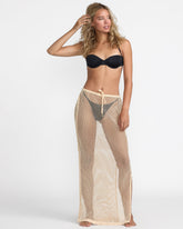 Fresh Sun Crochet Skirt - Almond