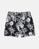 VA Elastic 17" Shorts - Black Floral
