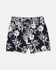 VA Elastic 17" Shorts - Black Floral