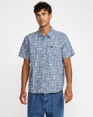 Frame Short Sleeve Shirt - Vintage Navy