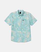 Botanical Short Sleeve Shirt - Blue Haze