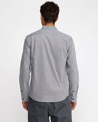 That'll Do Stretch Woven Long Sleeve Shirt - Garage Blue
