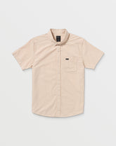 That'll Do Dobby Short Sleeve Shirt - Pale Mauve