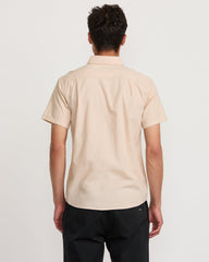 That'll Do Dobby Short Sleeve Shirt - Pale Mauve