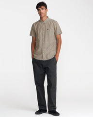 That'll Do Dobby Short Sleeve Shirt - Sand