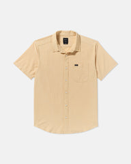That'll Do Dobby Short Sleeve Shirt - Toasted
