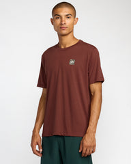 RVCA 2X Short Sleeve Tee - Red Earth