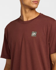 RVCA 2X Short Sleeve Tee - Red Earth