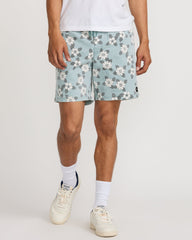 Escape Elastic Print Short 17" - Lead