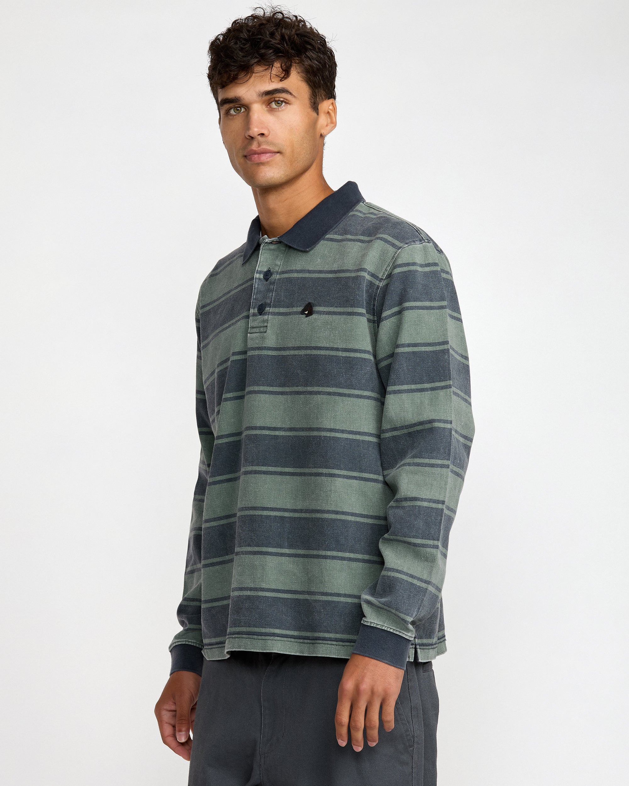 KSL Long Sleeve Polo - Balsam Green