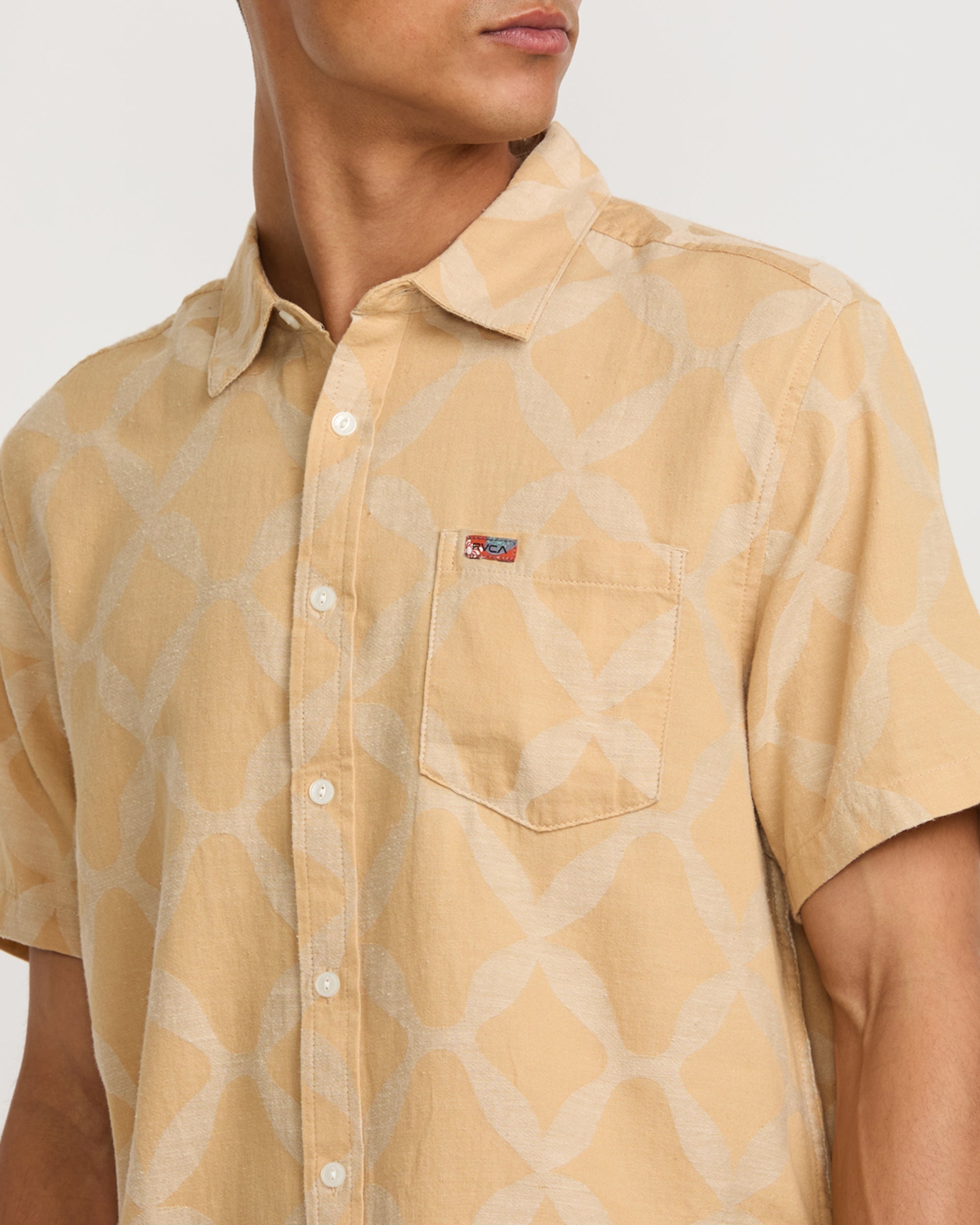 LA Ornament Short Sleeve Shirt - Ochre