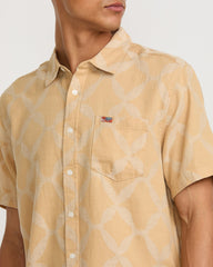 LA Ornament Short Sleeve Shirt - Ochre