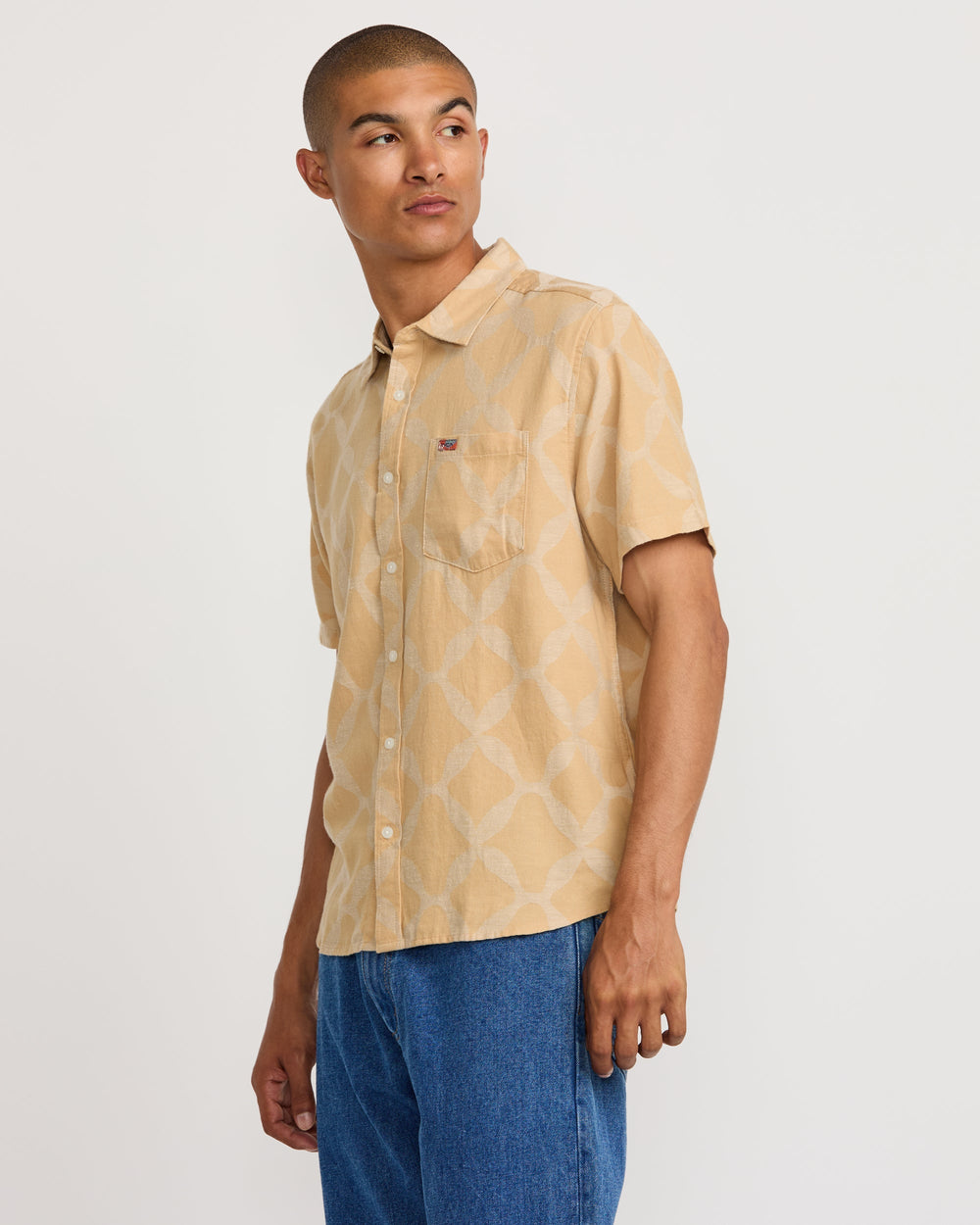 LA Ornament Short Sleeve Shirt - Ochre
