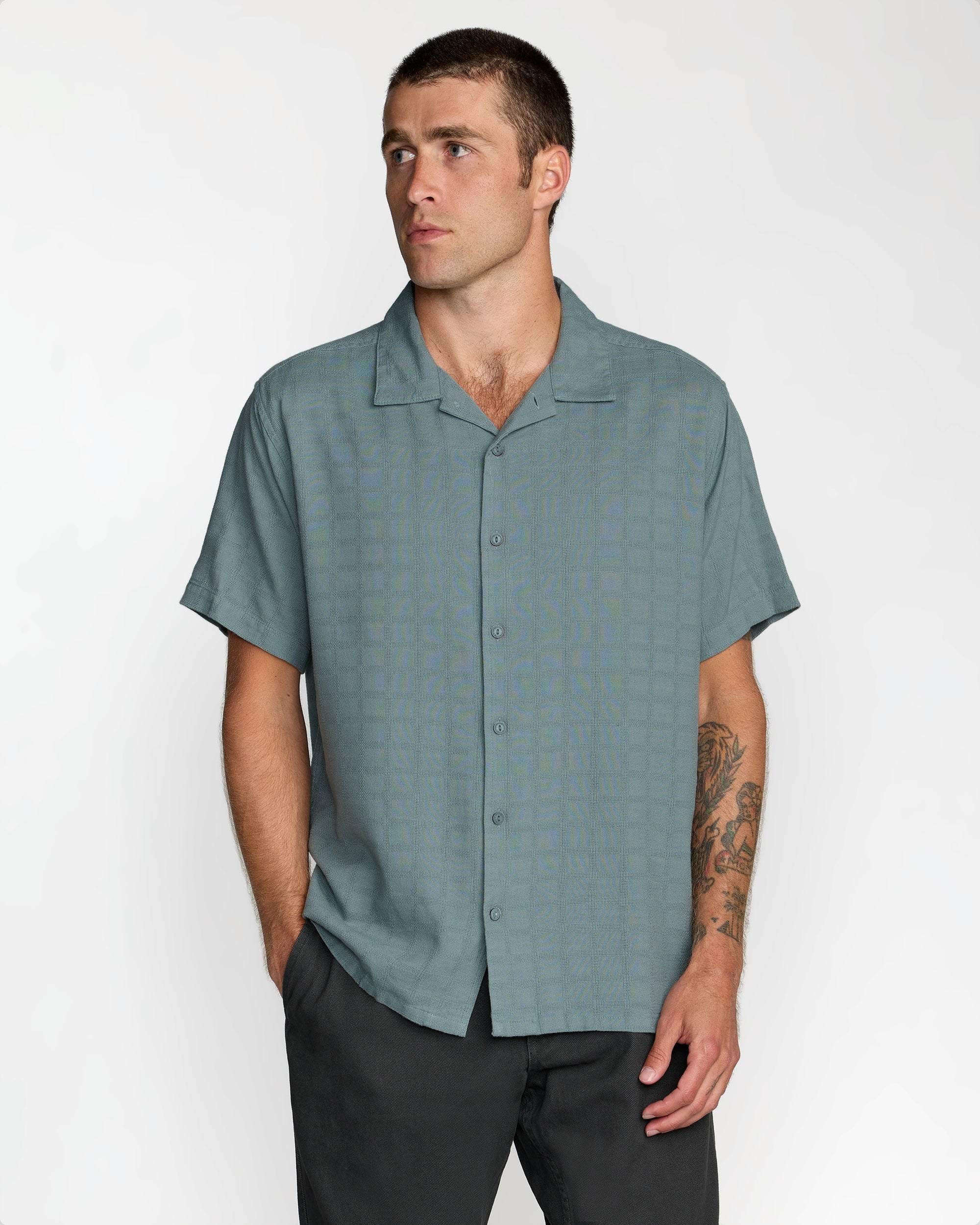 Vacancy Short Sleeve Shirt - Lead