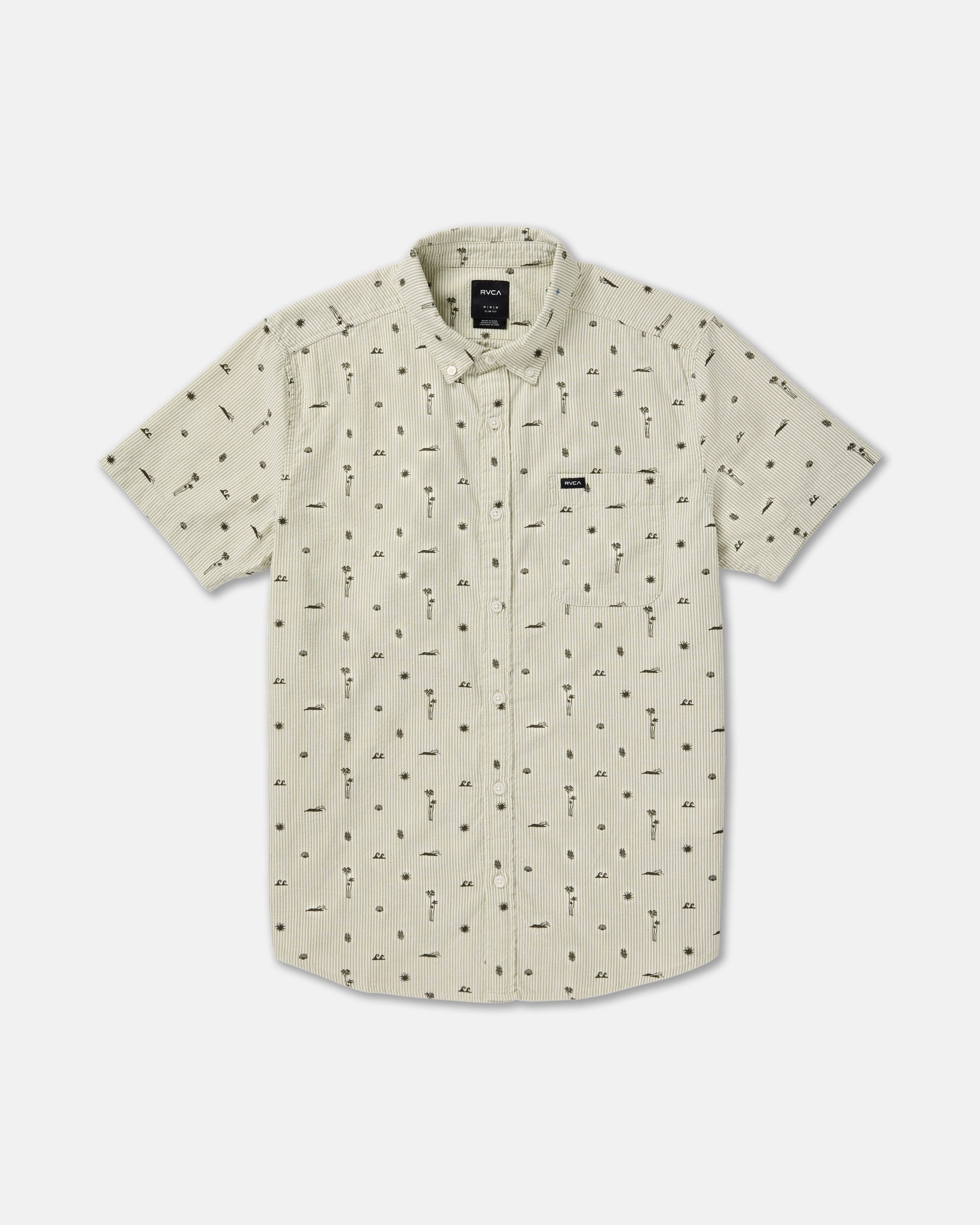 That'll Do Seersucker Shirt - Ranger Green
