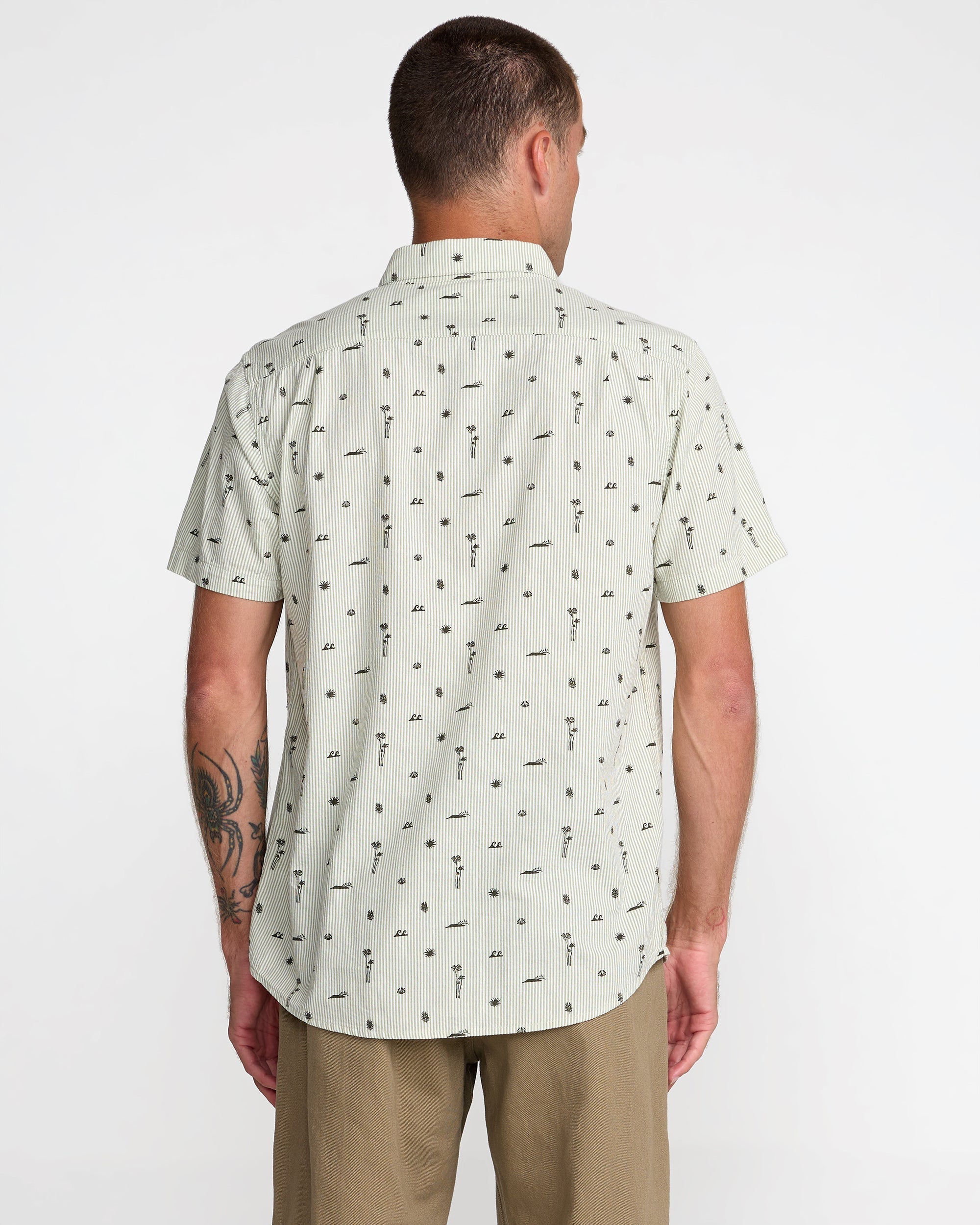 That'll Do Seersucker Shirt - Ranger Green