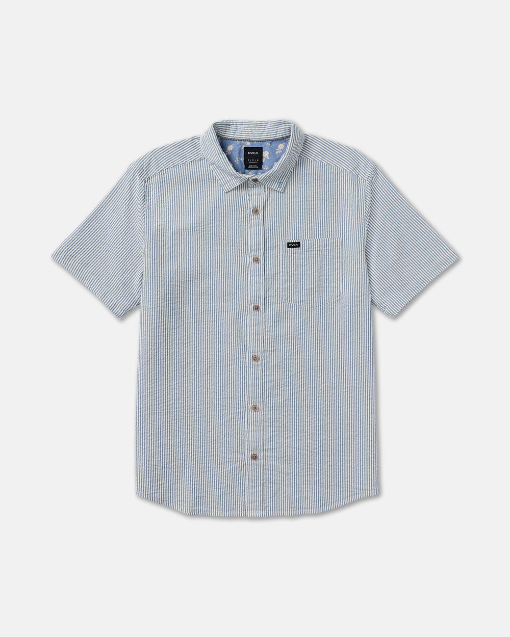 That'll Do Seersucker Short Sleeve Shirt - Vintage Navy