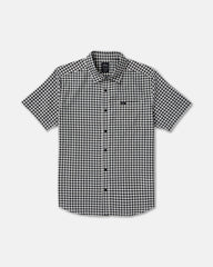 Overspray Short Sleeve Shirt - Black White