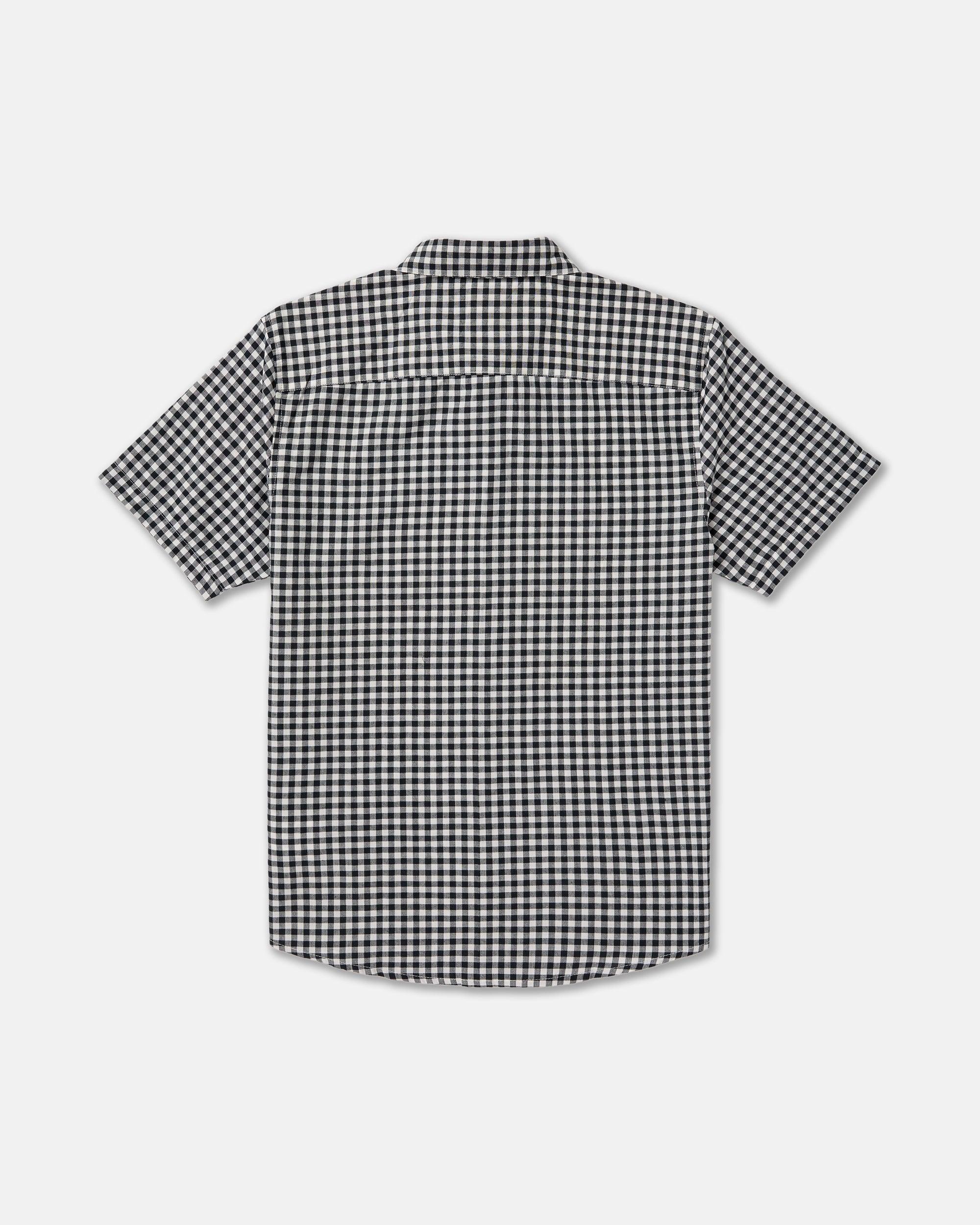Overspray Short Sleeve Shirt - Black White