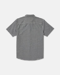 Overspray Short Sleeve Shirt - Black White