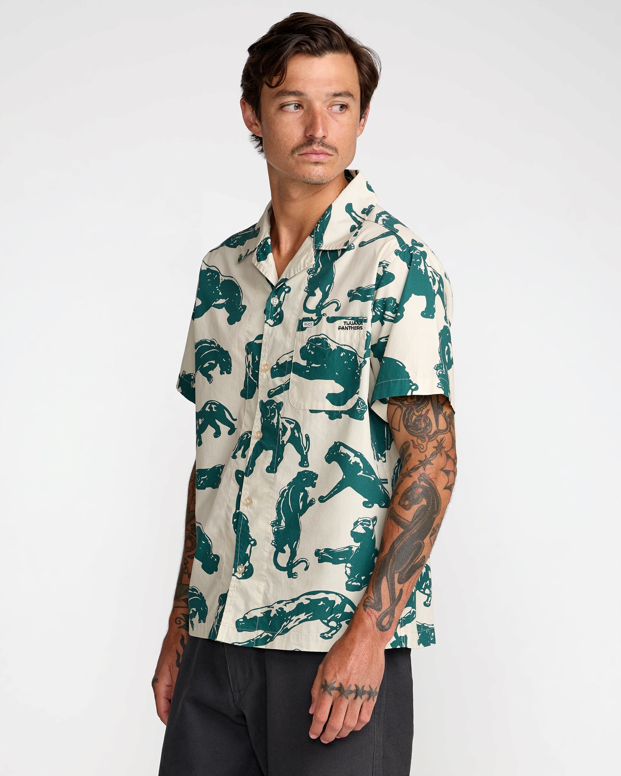 TJP All Over Short Sleeve Shirt - Ceramic