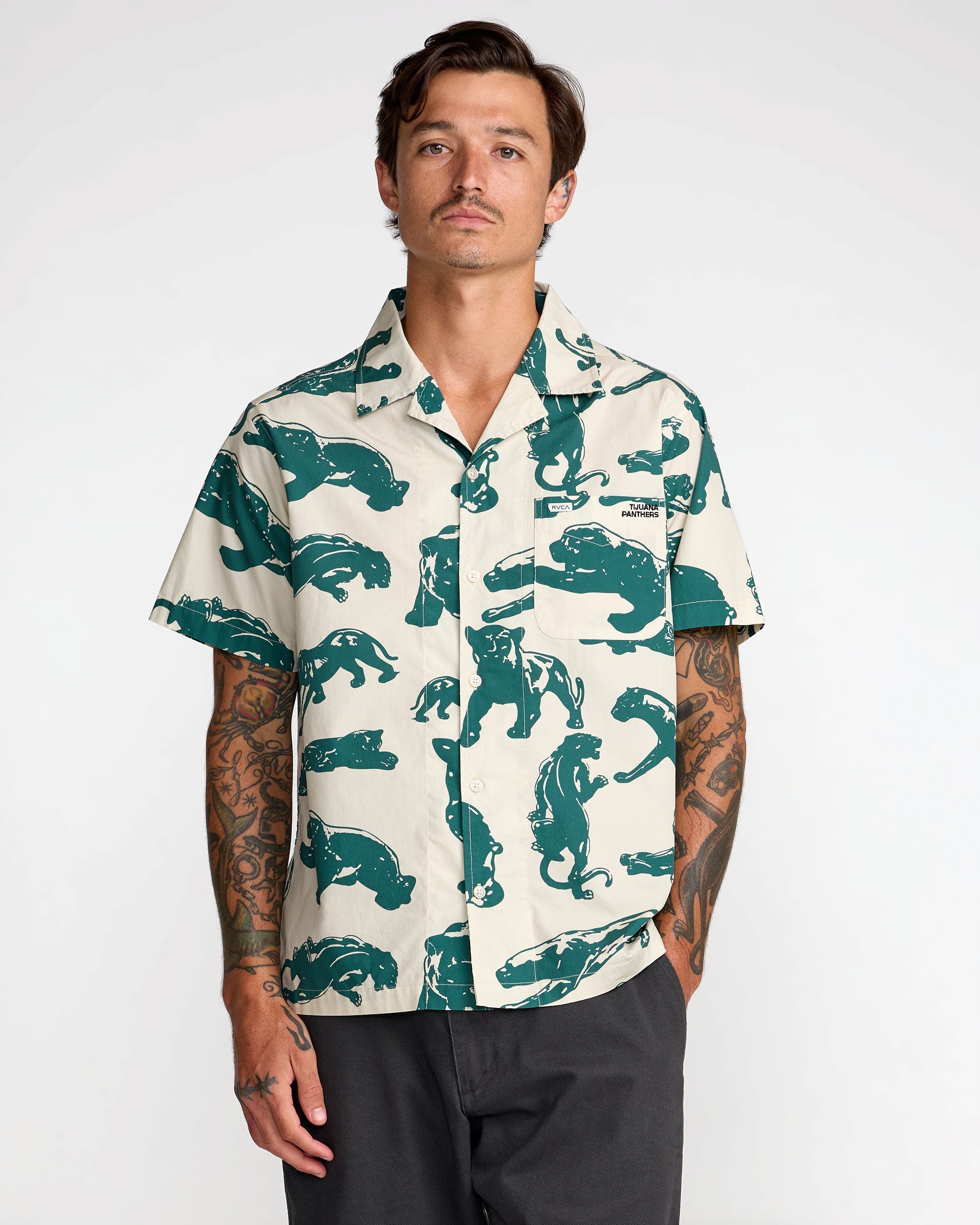 TJP All Over Short Sleeve Shirt - Ceramic