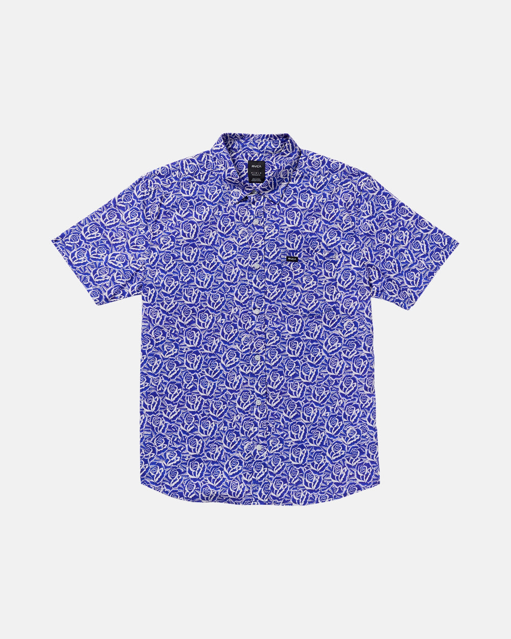 Barba Roses Short Sleeve Shirt - Light Blue