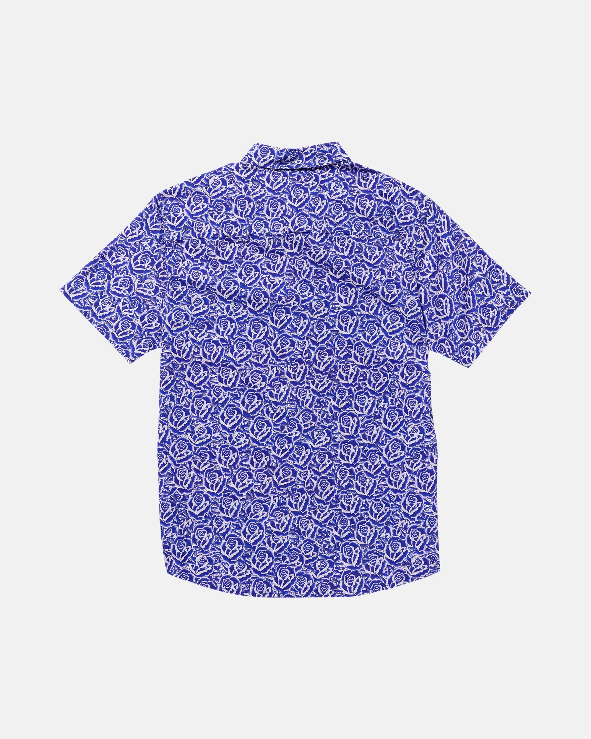 Barba Roses Short Sleeve Shirt - Light Blue